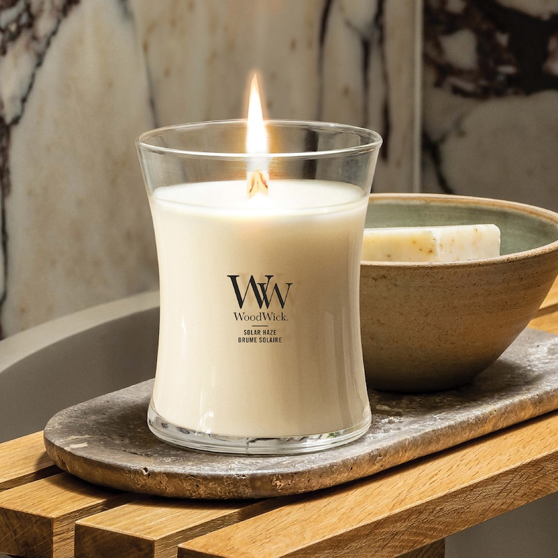 Main Image 2 of Woodwick Solar Haze Medium Hourglass Candle