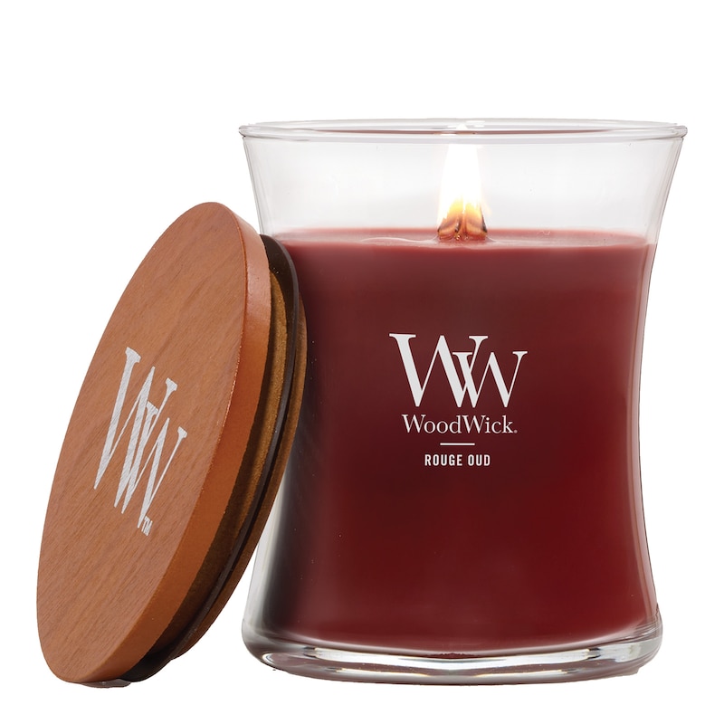 Main Image 4 of WoodWick Opulent Woods Collection Rouge Oud Hourglass Candle