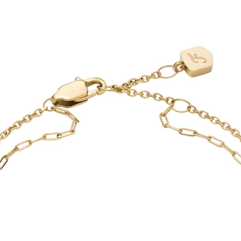 Main Image 3 of Fossil Women's Ellis Shaky Glitz Gold Tone Stainless Steel Multi-Strand Bracelet