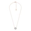 Thumbnail Image 1 of Fossil Women's Merrit Classic Mother of Pearl Rose Tone Stainless Steel Pendant Necklace