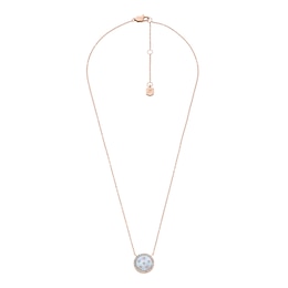 Fossil Women's Merrit Classic Mother of Pearl Rose Tone Stainless Steel Pendant Necklace