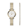 Thumbnail Image 1 of Fossil Women's Carlie Silver Dial Three Hand Two Tone Bracelet Watch & Matching Two Tone Bracelet Set