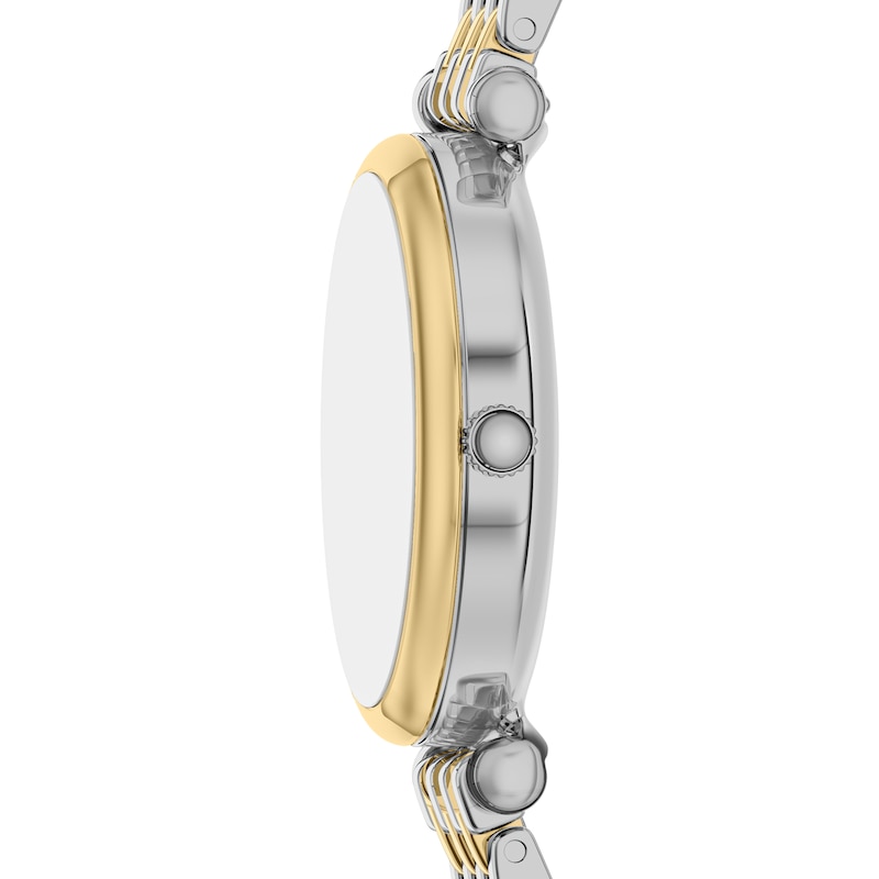 Main Image 2 of Fossil Women's Carlie Silver Dial Three Hand Two Tone Bracelet Watch & Matching Two Tone Bracelet Set