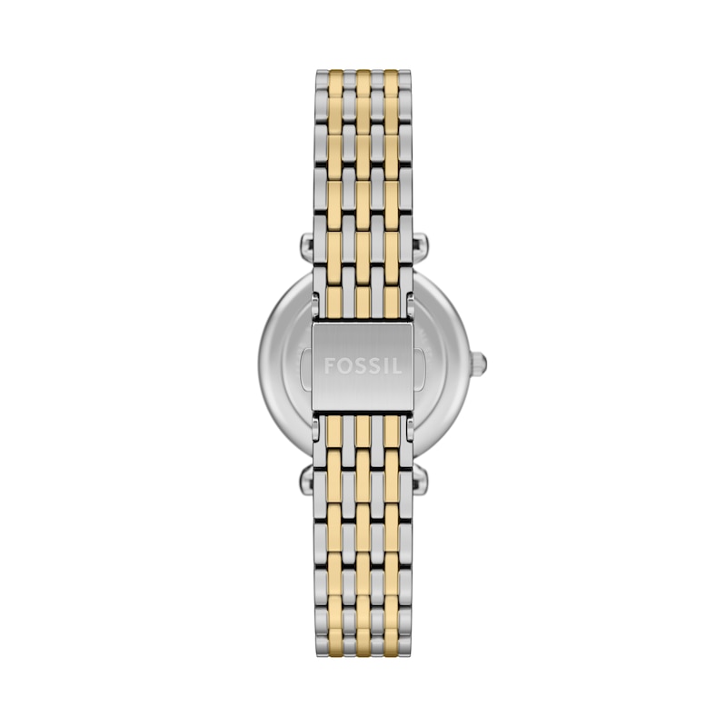 Main Image 3 of Fossil Women's Carlie Silver Dial Three Hand Two Tone Bracelet Watch & Matching Two Tone Bracelet Set