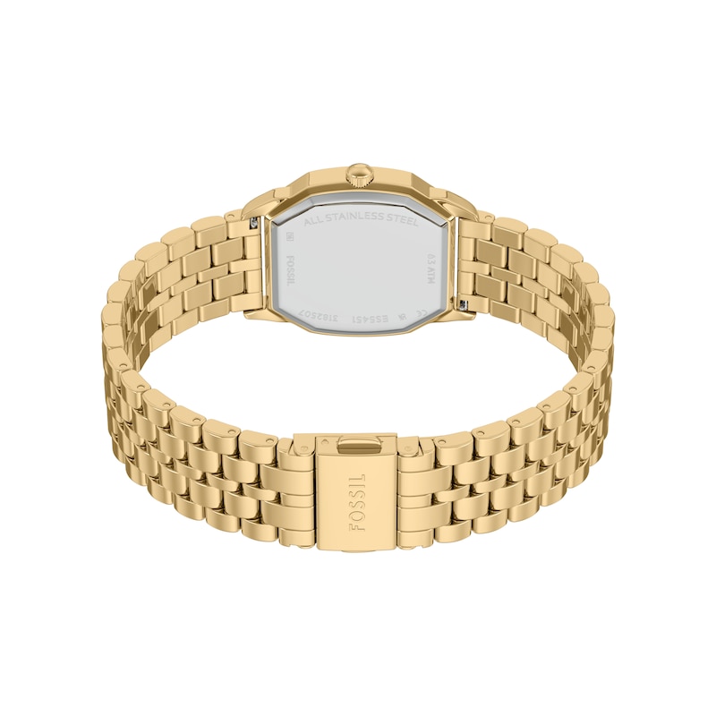 Main Image 5 of Fossil Women's Harlow Green Dial Three Hand Gold Tone Stainless Steel Bracelet Watch