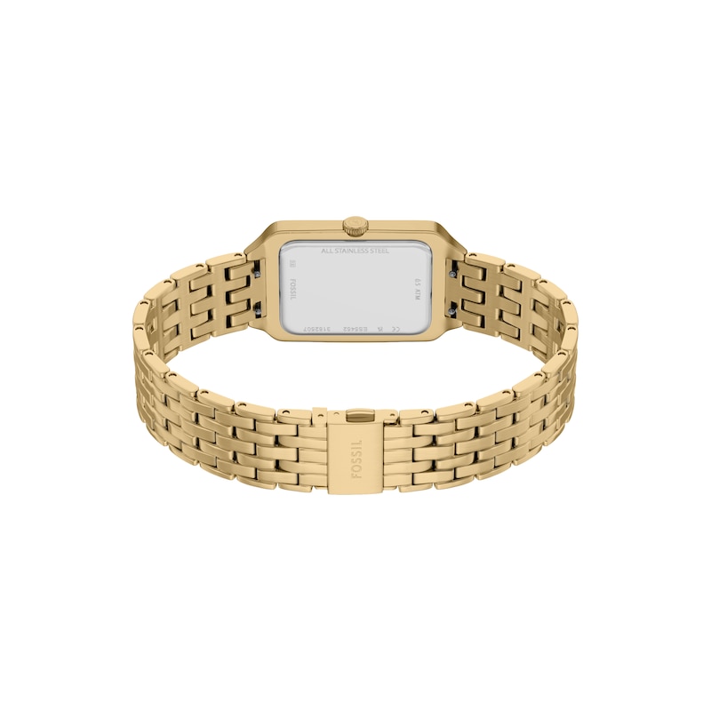 Main Image 5 of Fossil Women's Raquel Green Dial Three Hand Gold Tone Stainless Steel Bracelet Watch