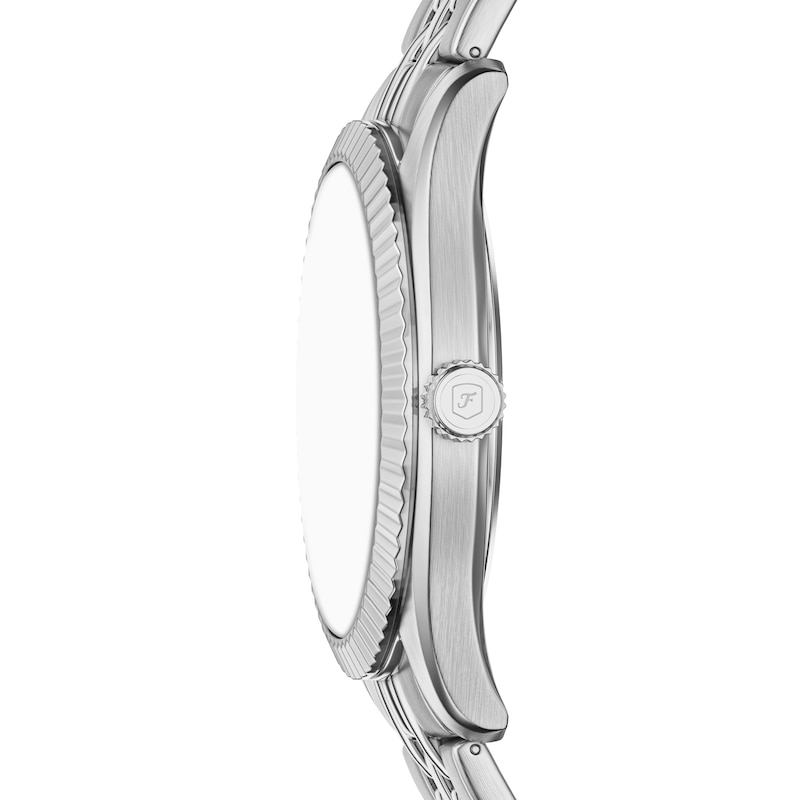 Main Image 2 of Fossil Men's Campbell Black Dial Three Hand Day & Date Stainless Steel Bracelet Watch