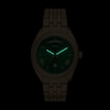 Thumbnail Image 5 of Fossil Men's Campbell Green Dial Three Hand Day & Date Gold Tone Stainless Steel Bracelet Watch
