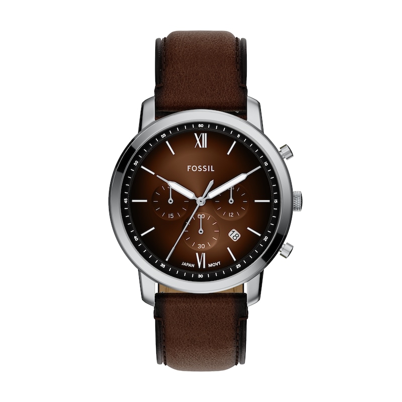 Main Image 1 of Fossil Men's Neutra Brown Dial Chronograph Brown Leather Strap Watch