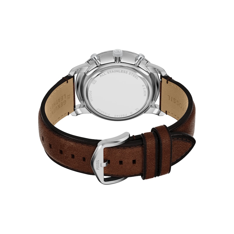 Main Image 4 of Fossil Men's Neutra Brown Dial Chronograph Brown Leather Strap Watch