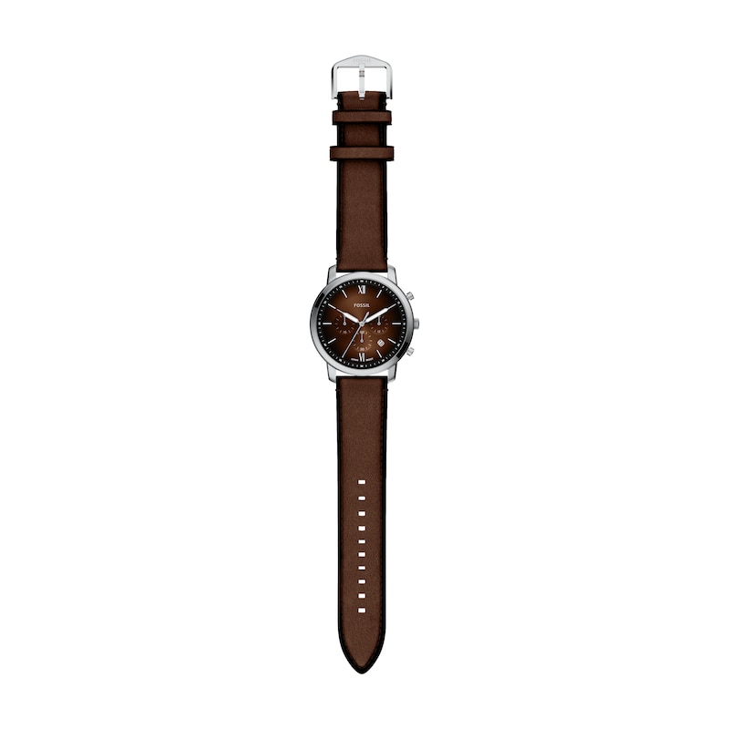Main Image 5 of Fossil Men's Neutra Brown Dial Chronograph Brown Leather Strap Watch