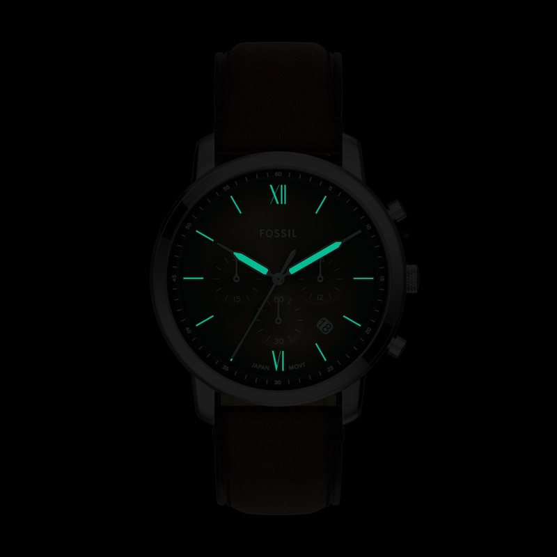 Main Image 6 of Fossil Men's Neutra Brown Dial Chronograph Brown Leather Strap Watch