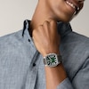 Thumbnail Image 6 of Fossil Men's Crosby Green Dial Three Hand Brown Leather Strap Watch