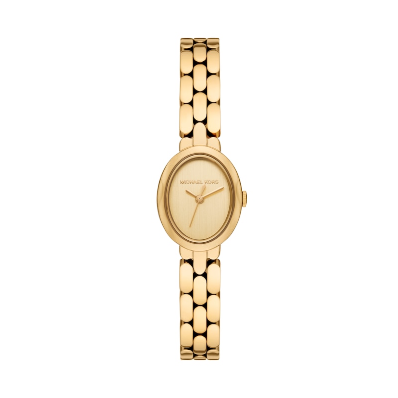 Main Image 1 of Michael Kors Women's Golden Dial Maude Three Hand Gold Tone Stainless Steel Bracelet Watch