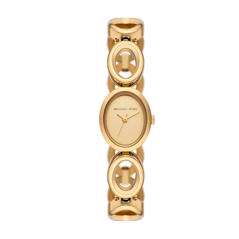 Main Image 1 of Michael Kors Women's Maude Golden Dial Three Hand Gold Tone Stainless Steel Bracelet Watch