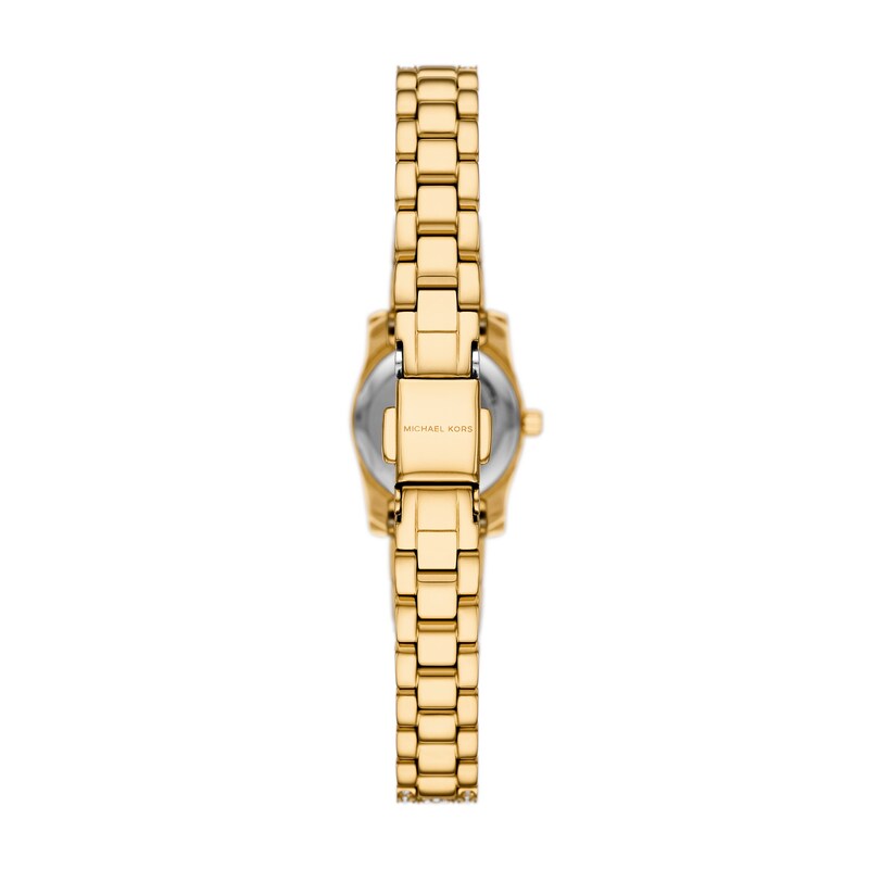 Main Image 3 of Michael Kors Women's Lexington Golden Dial Three Hand Gold Tone Stainless Steel Bracelet Watch