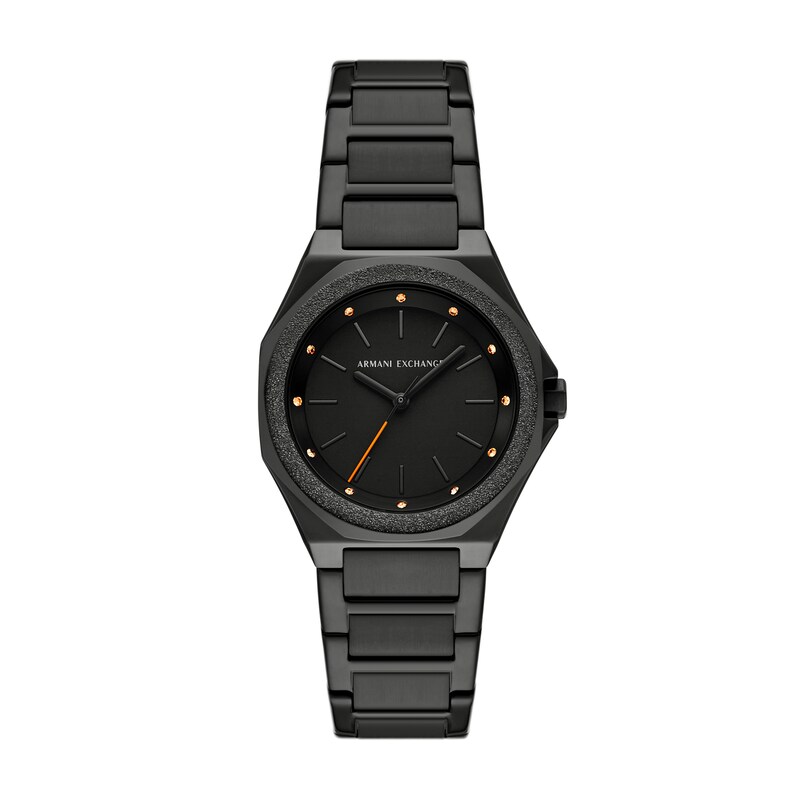 Main Image 1 of Armani Exchange Women's Black Dial Three Hand Black Stainless Steel Bracelet Watch