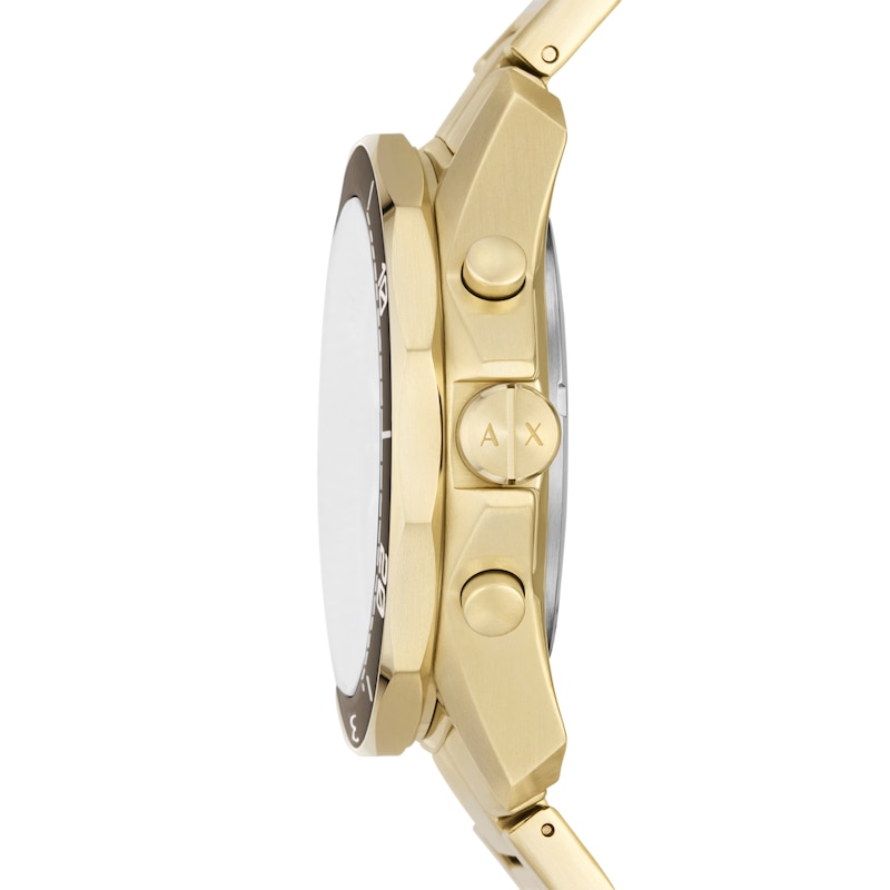 Main Image 2 of Armani Exchange Men's Green Dial Chronograph Gold Tone Stainless Steel Bracelet Watch
