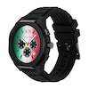 Thumbnail Image 3 of Armani Exchange Men's Gradient Multi-Colour Dial Chronograph Black Silicone Strap Watch