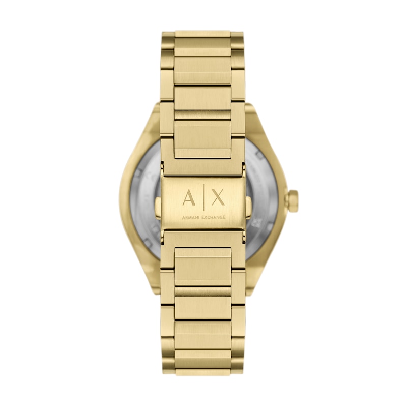 Main Image 3 of Armani Exchange Men's Sync Black Dial Automatic Gold Tone Stainless Steel Bracelet Watch