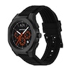 Thumbnail Image 3 of Armani Exchange Men's Sync Black Dial Chronograph Black Silicone Strap Watch