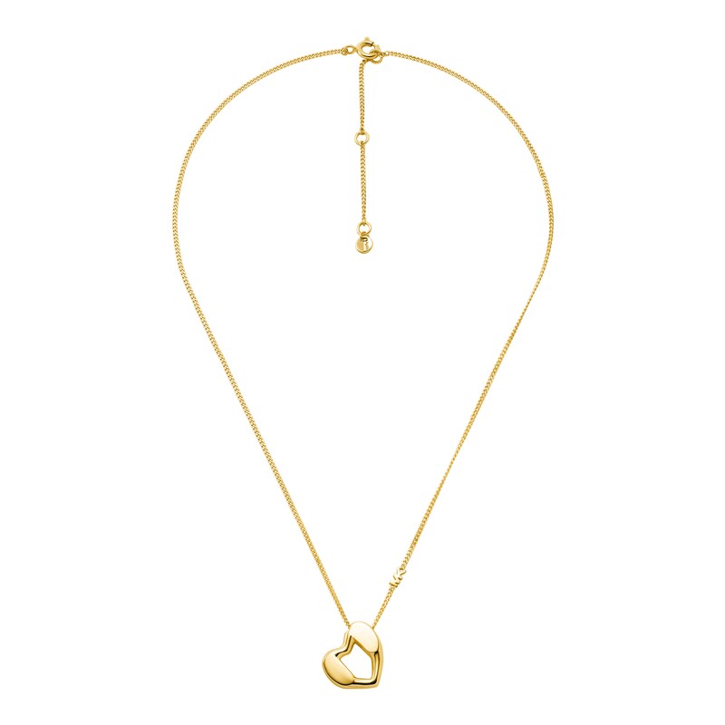 Main Image 2 of Michael Kors Women's 14ct Gold Plated Sterling Silver Heart Pendant Necklace