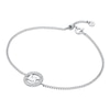 Thumbnail Image 1 of Michael Kors Women's Silver Tone Pavé Logo Bracelet