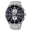 Thumbnail Image 1 of Seiko Men's Astron ‘Night Black’ Dial 5X GPS Solar Chronograph Stainless Steel Bracelet Watch