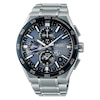 Thumbnail Image 1 of Seiko Astron Slate Blue Dial GPS Solar Dual-Time Chronograph Stainless Steel Bracelet Watch
