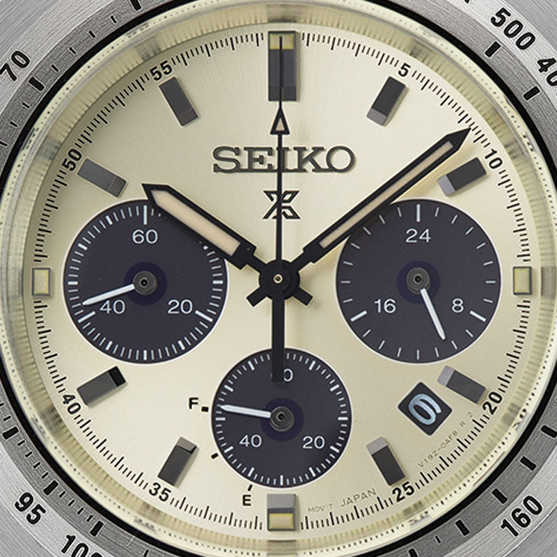 Main Image 8 of Seiko Prospex Limited Edition Speedtimer ‘Motoring’ European Exclusive Cream Dial Stainless Steel Bracelet Watch