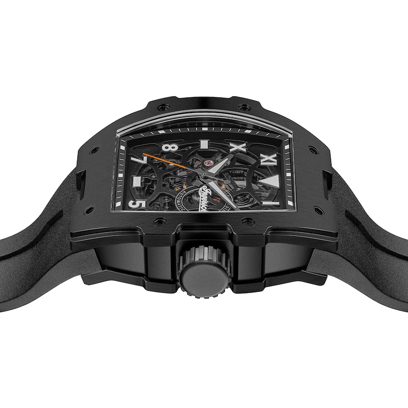 Main Image 3 of Ingersoll 1892 The Play Men's Automatic Black Skeleton Dial Black PU Strap Watch
