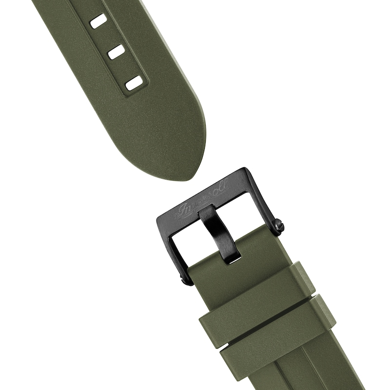 Main Image 6 of Ingersoll 1892 The Play Men's Automatic Green Skeleton Dial Green PU Strap Watch