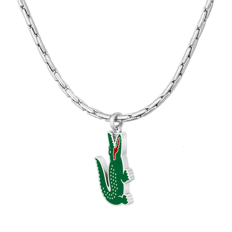 Main Image 1 of Lacoste Men's Arthor Stainless Steel Curb Chain Necklace - 22"