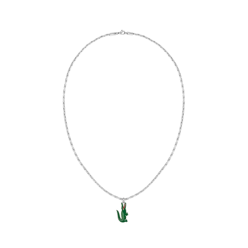 Main Image 2 of Lacoste Men's Arthor Stainless Steel Curb Chain Necklace - 22"