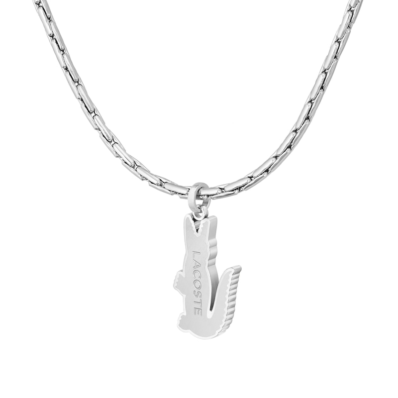 Main Image 3 of Lacoste Men's Arthor Stainless Steel Curb Chain Necklace - 22"