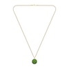 Thumbnail Image 3 of Lacoste Men's Vigor Yellow Gold IP Box Chain Necklace with Green Aluminium Medallion