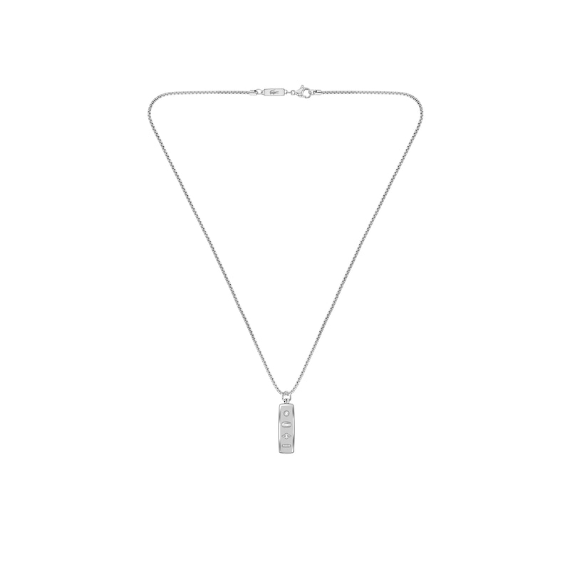 Main Image 2 of Lacoste Men's District Stainless Steel Reversible Pendant Necklace - 21"