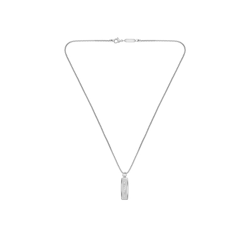 Main Image 3 of Lacoste Men's District Stainless Steel Reversible Pendant Necklace - 21"