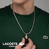 Thumbnail Image 3 of Lacoste Men's Arthor Stainless Steel Box Chain Necklace with Gold IP Crocodile - 22"
