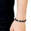 Thumbnail Image 2 of Lacoste Men's 12:12 Black Silicone Bracelet with Magnetic Closure - 7.5"