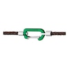 Thumbnail Image 2 of Lacoste Men's Matt Brown Braided Leather Double Wrap Bracelet with Green Aluminium Carabiner