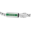 Thumbnail Image 2 of Lacoste Men's Spelt Stainless Steel Wheat Chain Bracelet with Green Enamel Logo - 7.5"