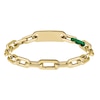 Thumbnail Image 3 of Lacoste Men's Crew Gold IP Link Bracelet with Green Aluminium Detail