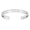 Thumbnail Image 3 of Lacoste Men's Adventurer Stainless Steel Bangle with Green Enamel Accent - 7.5"