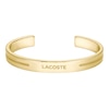 Thumbnail Image 1 of Lacoste Men's Adventurer Gold IP Bangle with Etched Line Detail - 7.5"
