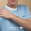 Thumbnail Image 5 of Lacoste Men's Adventurer Gold IP Bangle with Etched Line Detail - 7.5"
