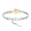 Thumbnail Image 3 of Lacoste Men's Arthor Stainless Steel Curb Chain Bracelet with Gold IP Crocodile - 7.5"