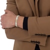 Thumbnail Image 4 of Lacoste Men's Metropole Two-Tone Stainless Steel & Gold IP H-Link Bracelet - 7.5"