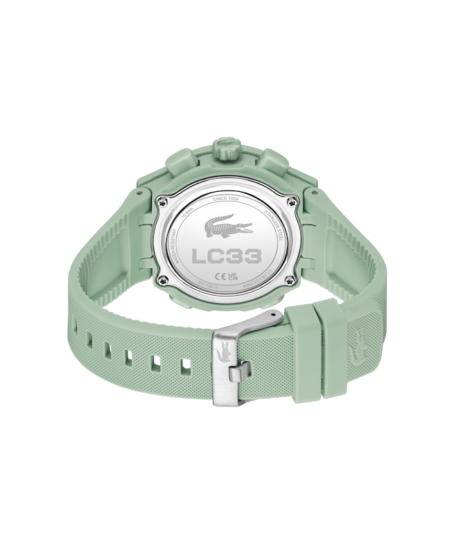 Main Image 3 of Lacoste Women's LC33 Champagne Dial Green Silicone Strap Watch