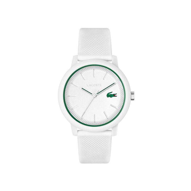 Main Image 1 of Lacoste Men's 12.12 White Dial & White Silicone Strap Watch
